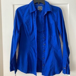 Express Blue Button Down Shirt